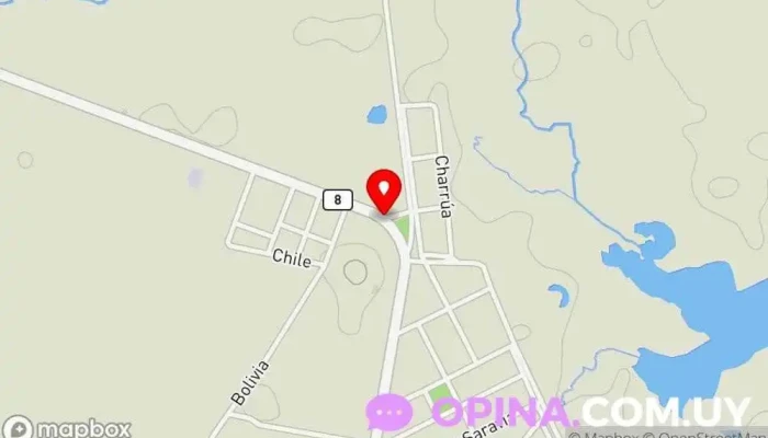 mapa de Letras volumétricas Isidoro Noblia Atracción turística en Departamento de Cerro Largo