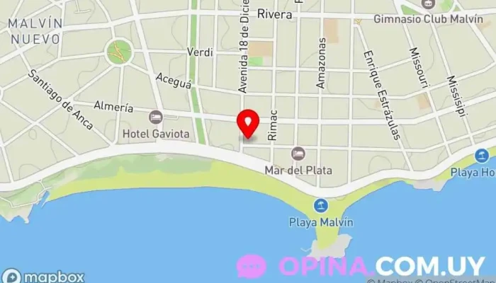 mapa de LEVEL (Fuerza y Rehabilitación) Osteópata en Montevideo