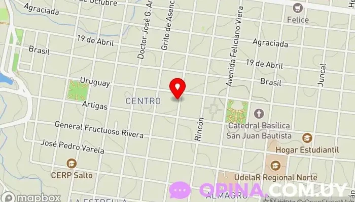 mapa de Librería 33 Librería en Salto