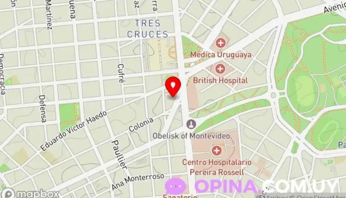 mapa de Librería Cristiana Eliezer Librería en Montevideo