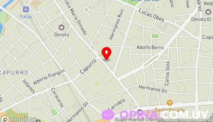 mapa de Librería Cristiana Biblioteca en Montevideo