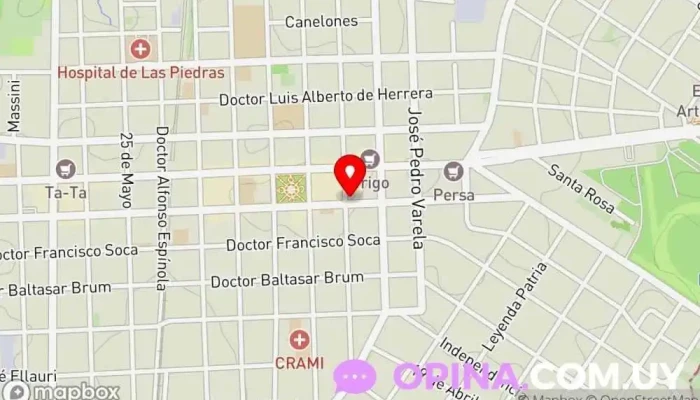 mapa de Libreria Letras Librería en Las Piedras