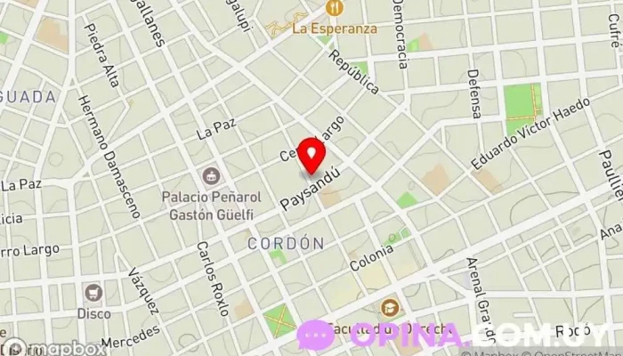 mapa de Librería Neruda (Depósito) Librería en Montevideo