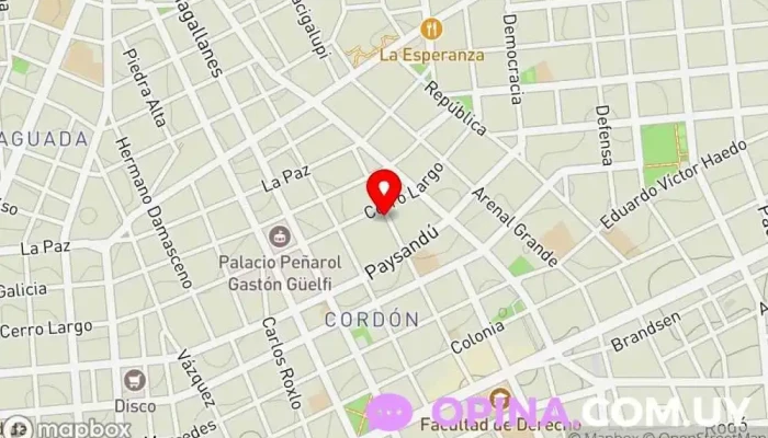 mapa de Librería Ruben Librería en Montevideo