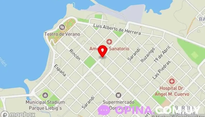mapa de Libreria Tabaré Papelería en Fray Bentos