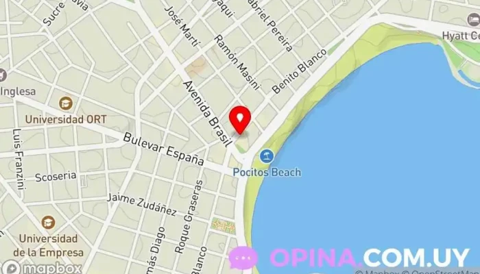 mapa de Libros de la Arena Librería en Montevideo