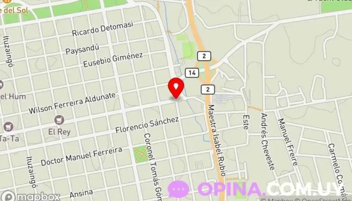 mapa de Liceo 4 bachillerato Instituto de secundaria en Mercedes