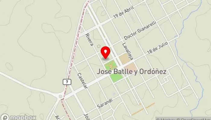 mapa de Liceo de José Batlle y Ordóñez Educación en José Batlle y Ordóñez