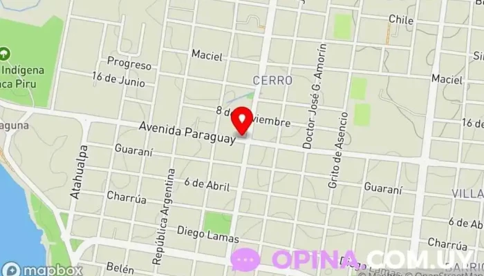 mapa de Liceo N°2 Antonio Grompone Centro de educación secundaria en Salto