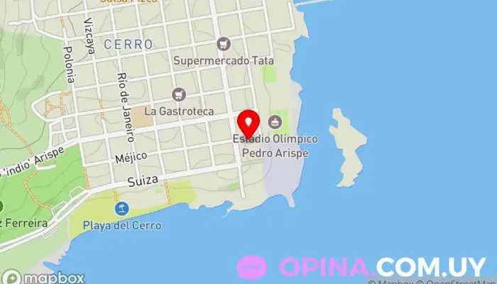 mapa de Liceo Nº 11 Bruno Mauricio de Zabala Centro de educación secundaria en Montevideo
