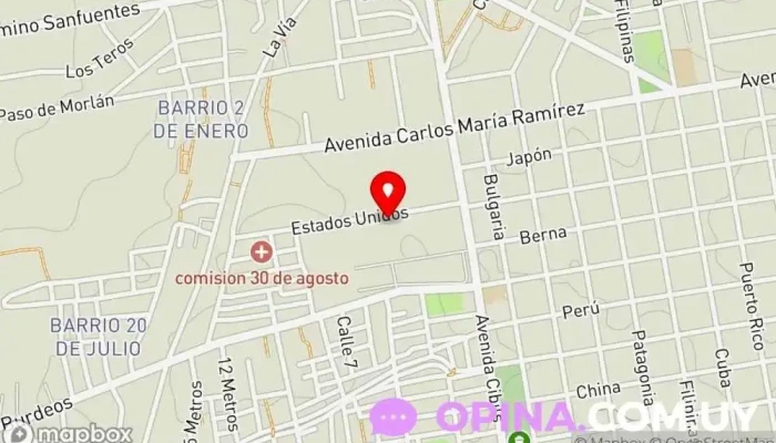 mapa de Liceo Providencia Instituto de secundaria en Montevideo
