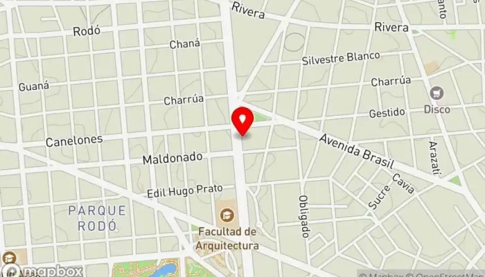 mapa de Lion Kitchen & Bar Bar en Montevideo