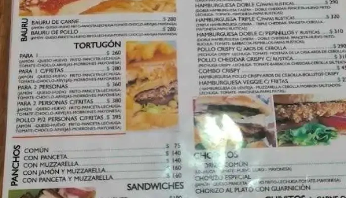 Lo De Ana:  Menu - Restaurante de comida rápida