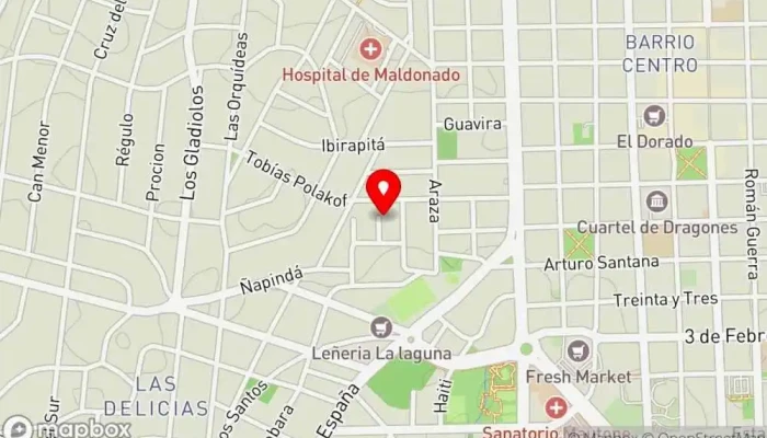 mapa de Lo De Andre Y Beto Cafetería en Maldonado