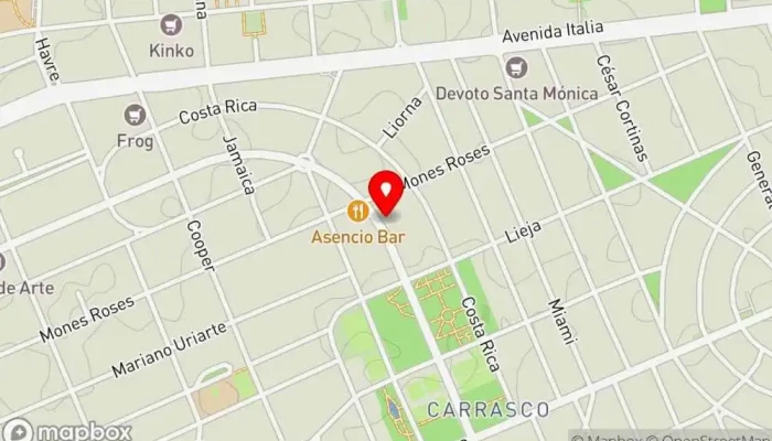 mapa de Lo de Marcos Restaurante en Montevideo