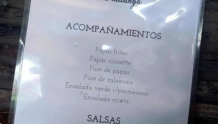 Lo De Marcos:  Menu