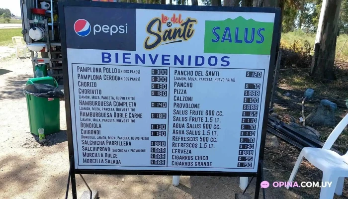 Lo Del Santi:  Menu - Parrilla