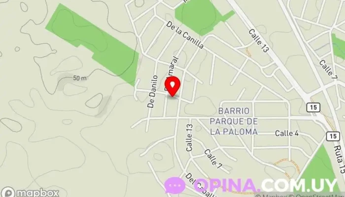 mapa de LOS CONDE MONTEJO Sociedad de viviendas en La Paloma