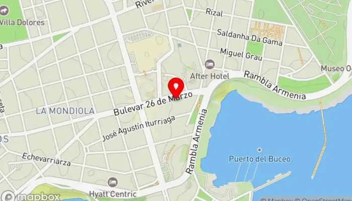 mapa de Los fontanes Pastelería en Montevideo