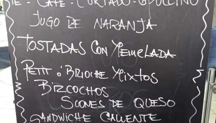 Los Fontanes:  Menu