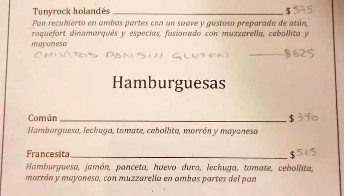 Los Francesitos -  Menu - Restaurante