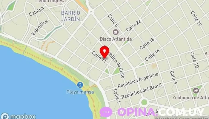 mapa de Los Libros de Atlántida Librería en Atlántida