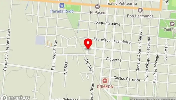 mapa de Los Paraísos Bar en Canelones