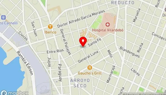 mapa de Los Pepe's Restaurante de comida rápida en Montevideo