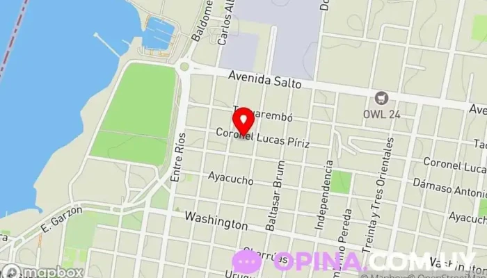 mapa de Lucas Piriz 726 Casa rural en Paysandú