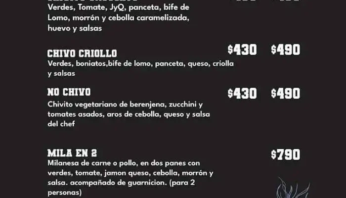 Ludovico:  Menu - Restaurante