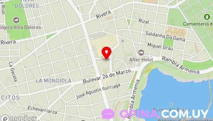mapa de Luis Miraballes Inmobiliaria Agentes inmobiliarios en Montevideo