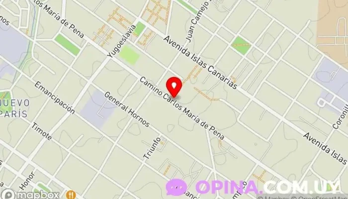 mapa de Luis Quintana Escuela en Montevideo