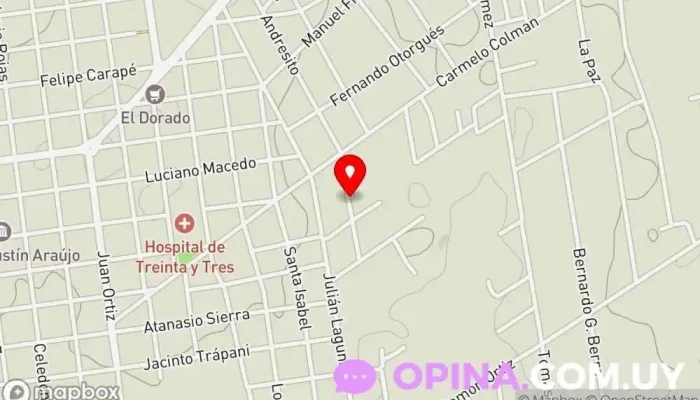 mapa de LuMa Diseños Papelería en Treinta y Tres