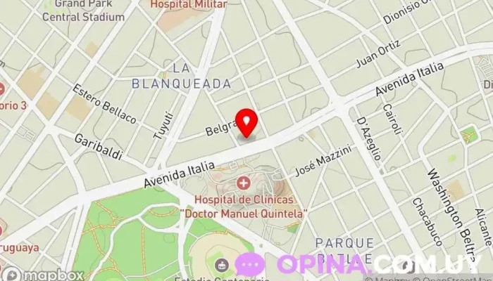 mapa de Luminous Odontología&Estetica Clínica dental, Dentista en Montevideo