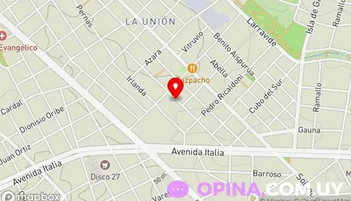 mapa de M TRADE GROUP Negocios inmobiliarios Tasador de bienes inmuebles, Agentes inmobiliarios en Montevideo