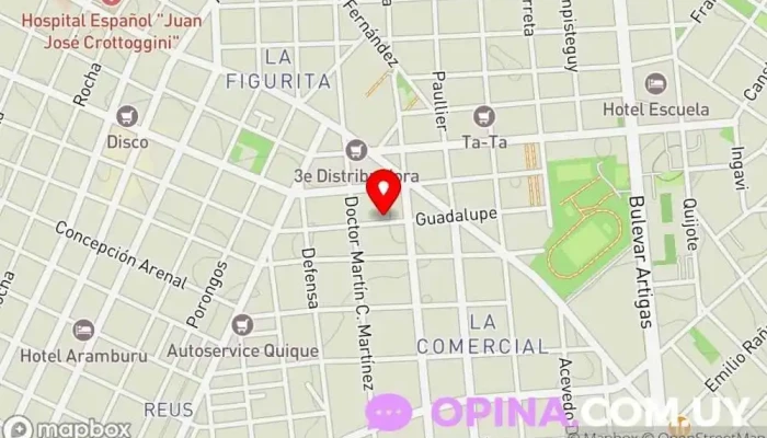 mapa de M y G Inmobiliaria Agencia inmobiliaria en Montevideo