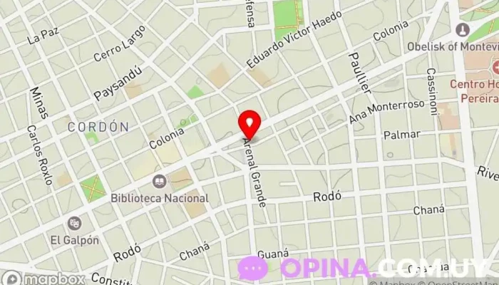 mapa de M-Zone Negocios Inmobiliarios Agencia inmobiliaria en Montevideo