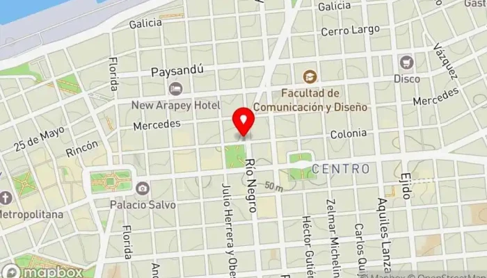 mapa de Macanudo Restaurante de comida rápida, Hamburguesería, Restaurante en Montevideo