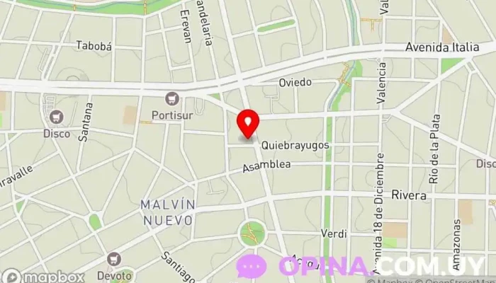 mapa de Macrosoft Group Empresa de software en Montevideo