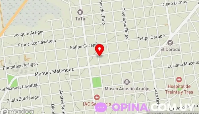 mapa de MADELANG GROUP Agencia inmobiliaria en Treinta y Tres