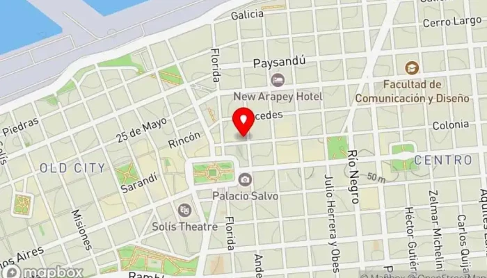 mapa de Madison Café Restaurante Restaurante, Bar restaurante en Montevideo