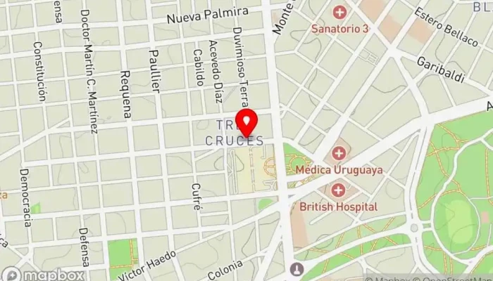 mapa de Mágico Restaurante de comida rápida en Montevideo