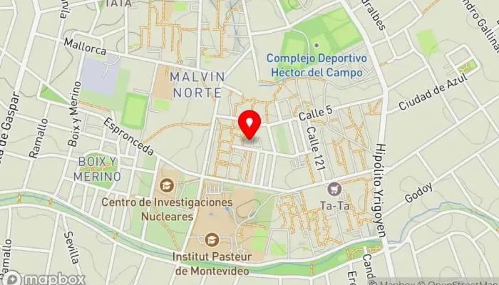 mapa de Malvín Norte  en Montevideo