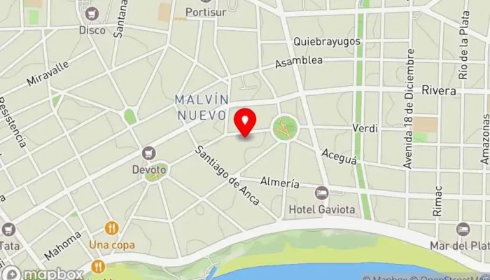 mapa de Malvín Nuevo  en Montevideo