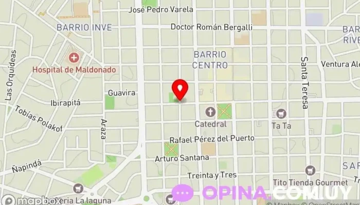 mapa de Mamá Decora Tienda de artesanías, Artesanía en Maldonado