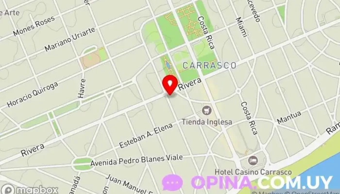 mapa de Mamba Propiedades Agencia inmobiliaria en Montevideo