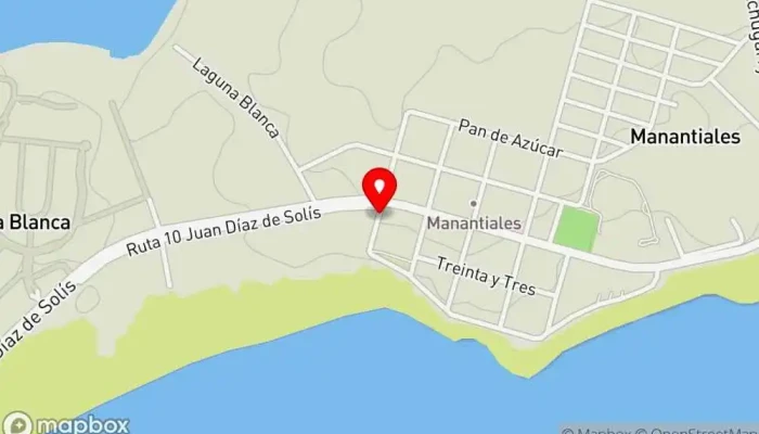 mapa de Manantiales Garden Bar en Manantiales