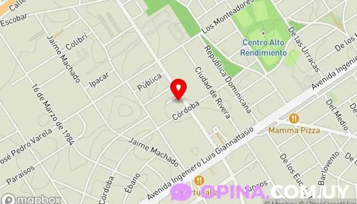 mapa de MANATI Escuela de NATACIÓN y Centro de DEPORTES Escuela deportiva en Ciudad de la Costa