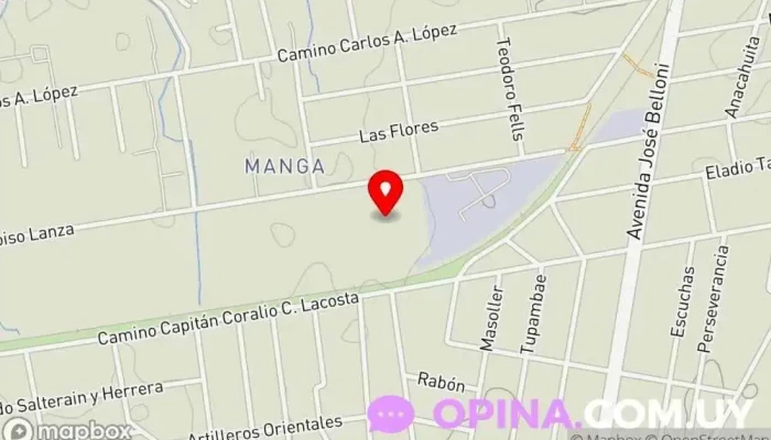 mapa de Manga Escuela primaria en Montevideo