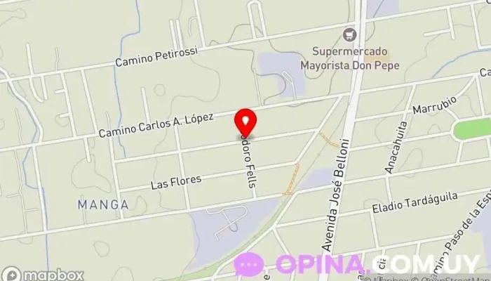 mapa de Manga  en Montevideo